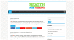Desktop Screenshot of healthdietmedicine.com